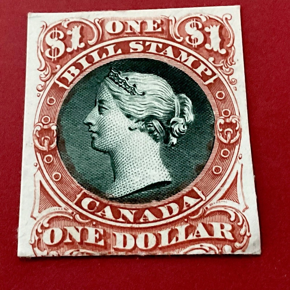 FB 33 CANADA ONE DOLLAR BILL STAMP ON CARD