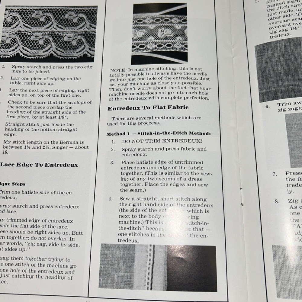 French Hand Sewing By Machine A Beginners Guide Martha Pullen 1983