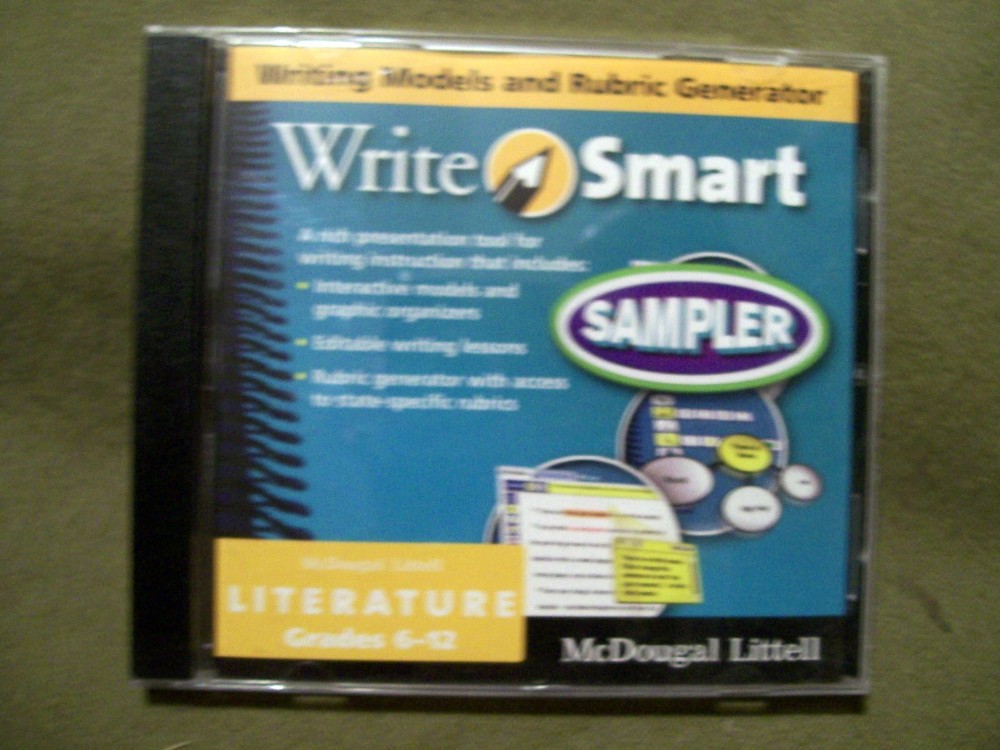 McDougal Littell Literature Grades 6-12 Write Smart Sampler CD-ROM