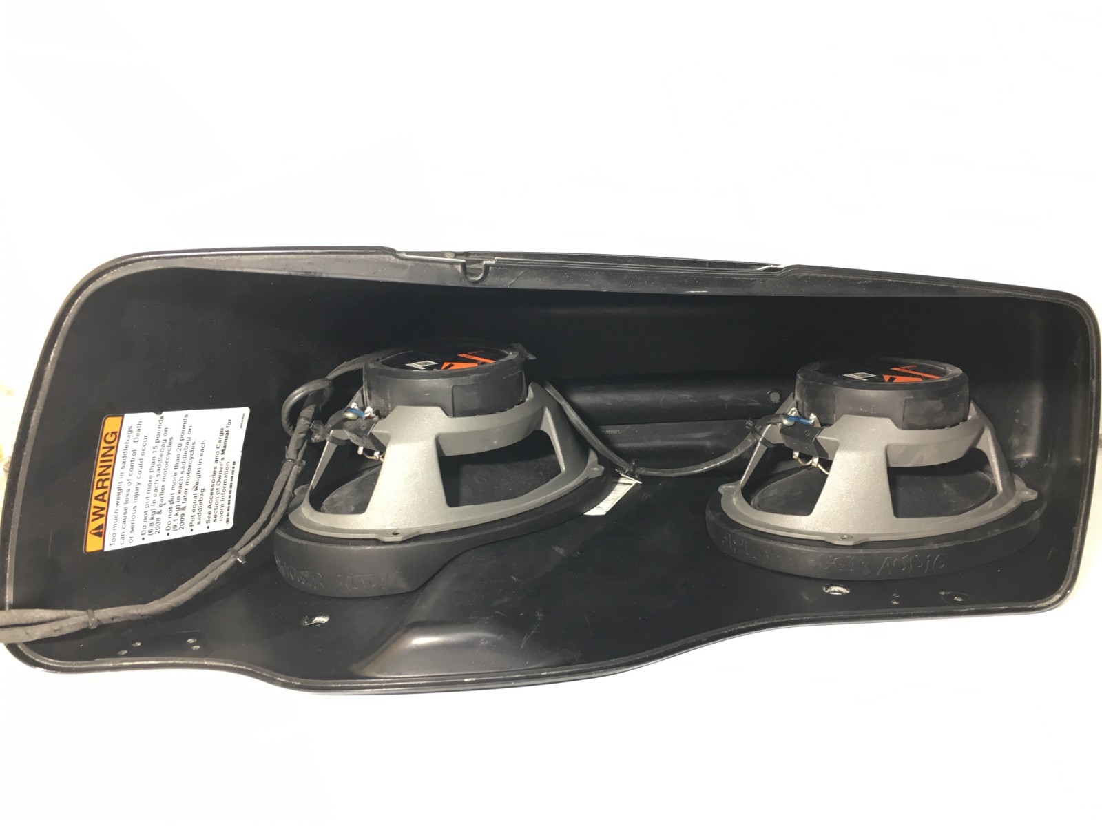 6x9 Quad Harley Saddlebag Speaker Mounting Ring Adapters w/GRILLS 2014-2023