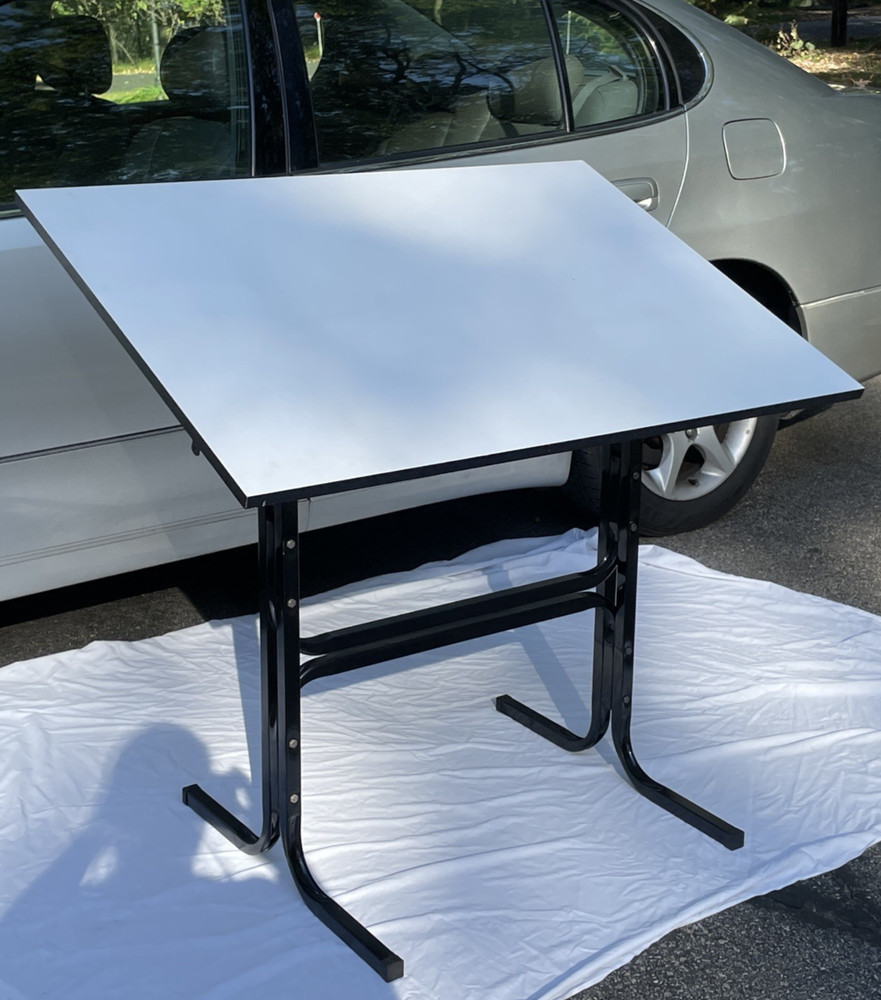 White Drafting Craft Art Desk Tilting Table 42"x30" Adjustable Settings