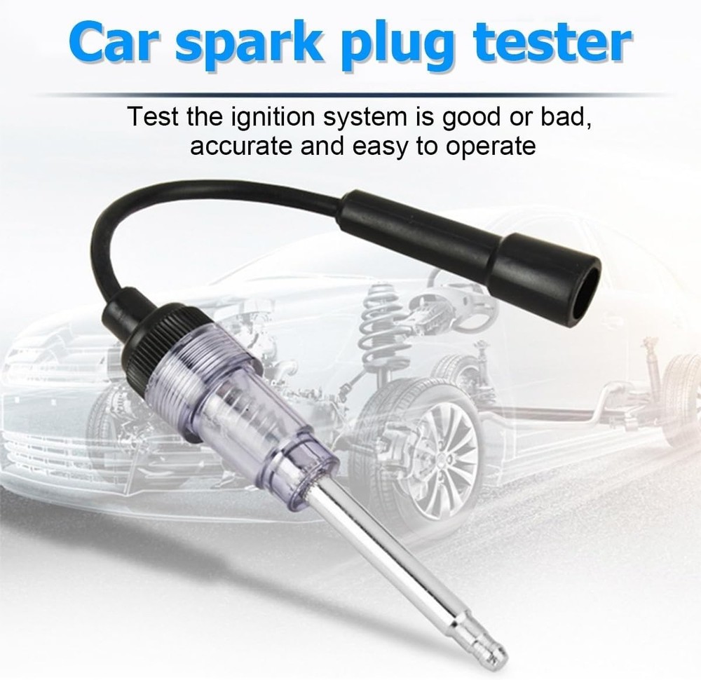 Spark Plug Tester Ignition System Engine In Line Auto Diagnostic Coil Test Tool