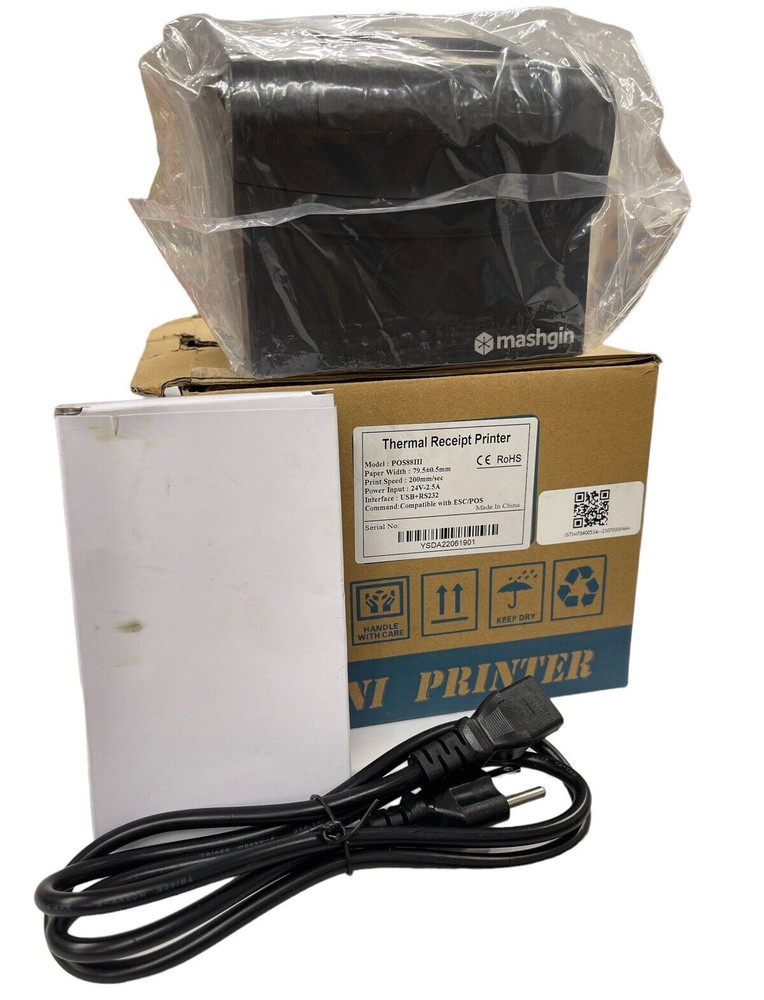 POS Thermal Receipt Printer for Mashgin Touchless Checkout Systems USB & Serial