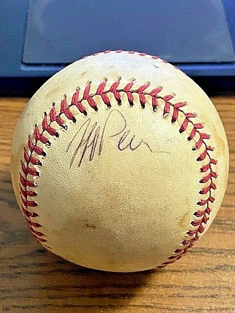 JEFF PIERCE SIGNED AUTOGRAPHED OAL BASEBALL!  Red Sox!