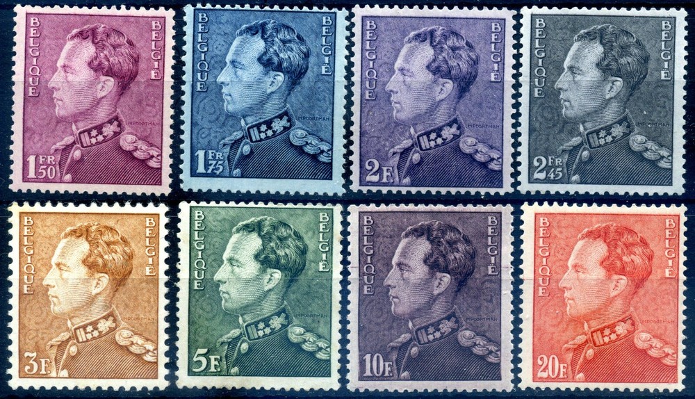 Belgium 1936 Definitives (short set) mounted mint