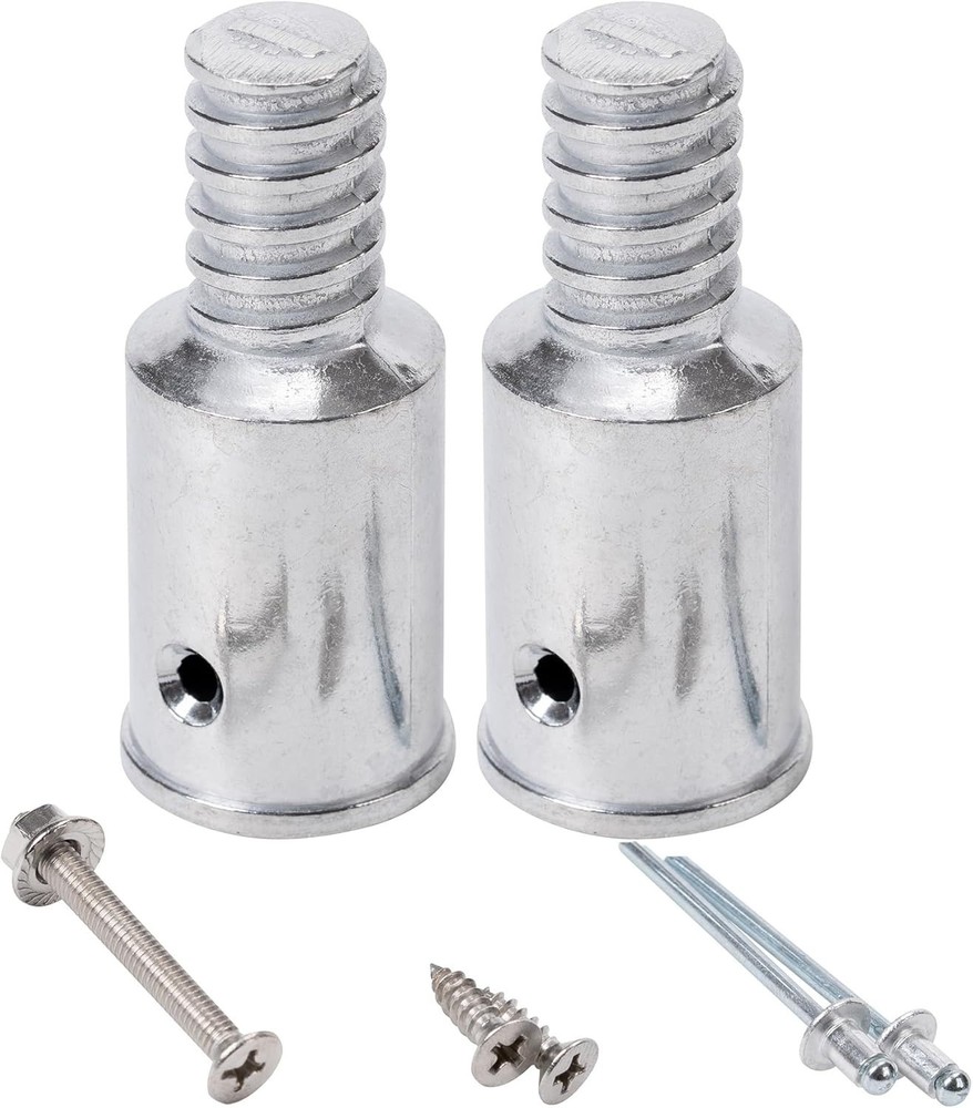 2pcs 1"Threaded Replacement Tips for Extension Pole Push Broom Handle Repair NEW