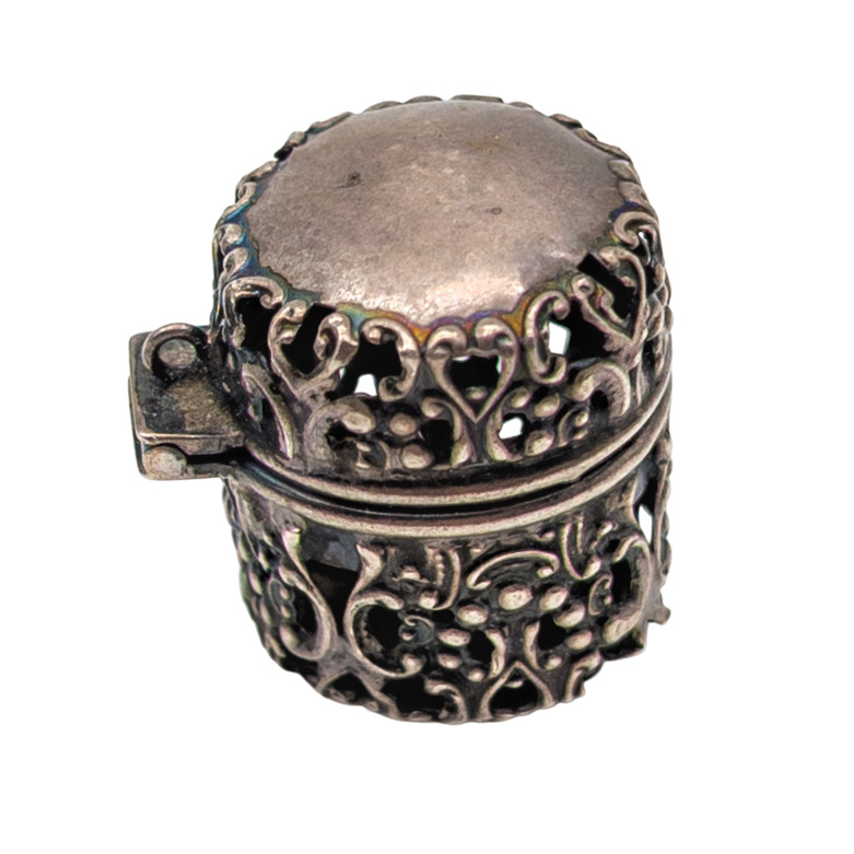 Antique Victorian Thimble Case Chatelaine Pendant