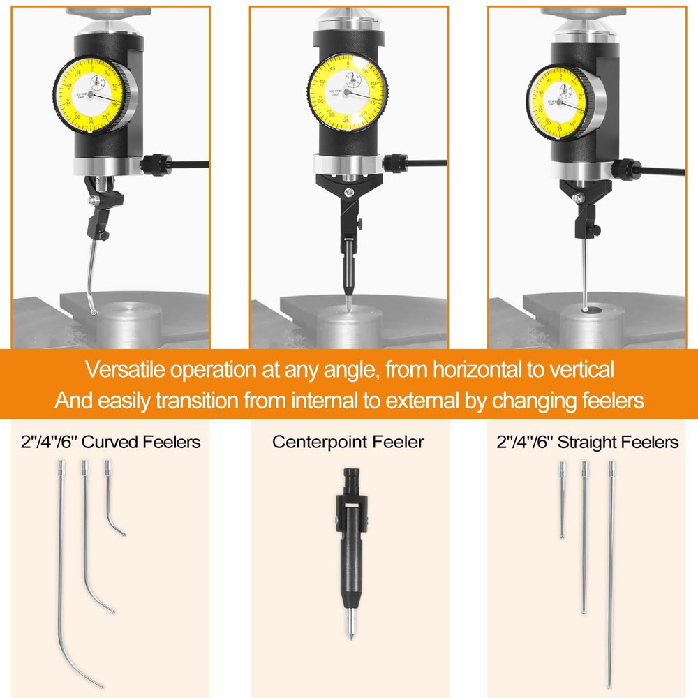 Coaxial Centering Indicator Co-Ax Precision Milling Machine Test Dial .0005 CNC