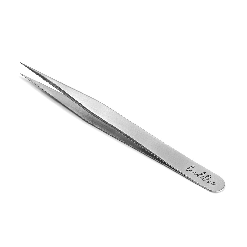 Beaditive High Precision Tweezers 3 Pack - 4.7" Craft for Silver
