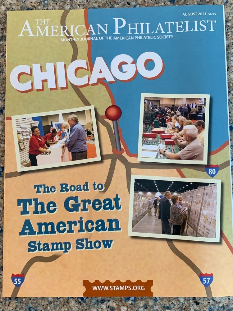 American Philatelist Magazine  2021, August