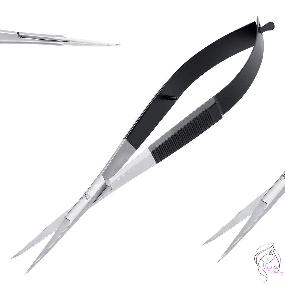 Spring 4 inch Straight Scissors Snips Iris Fly Tying Fishing Tools Curved
