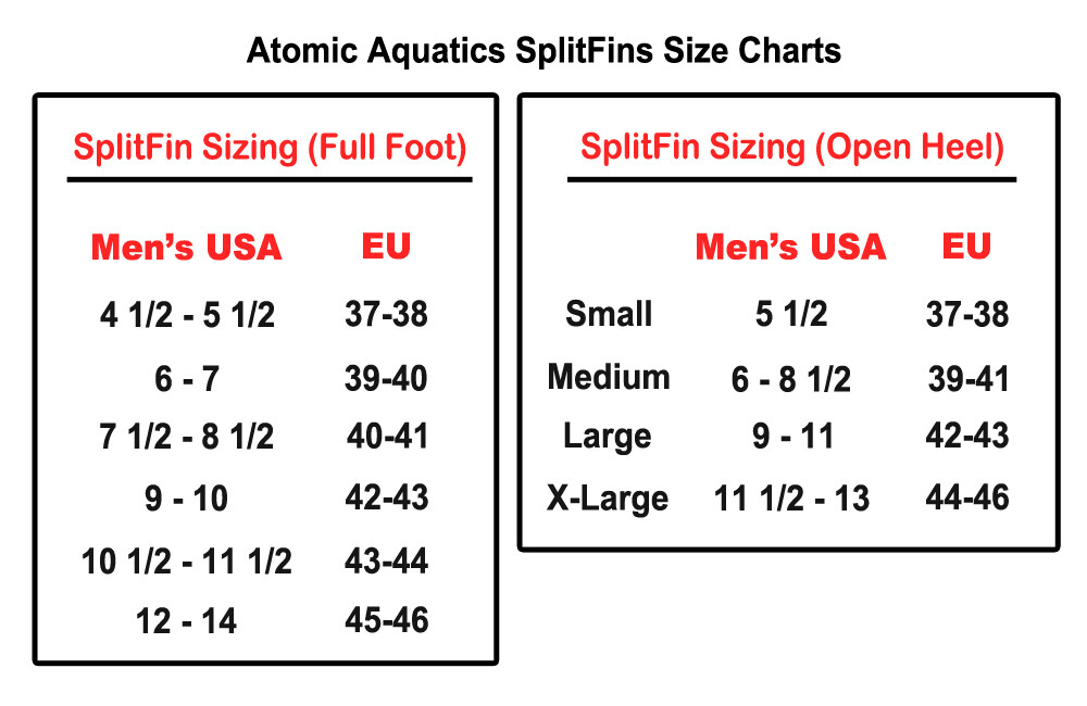 Atomic Aquatic High Energy Open Heel Split Fin