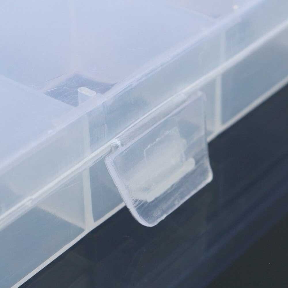 2Pcs 24 Grid Plastic Compartments For Jewelry Bead Organizer Storage Box Case US