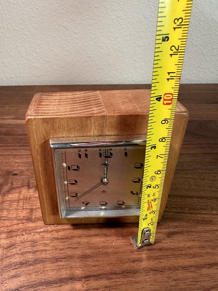 IMHOF ANNI '50 TABLE CLOCK RETRO WOOD