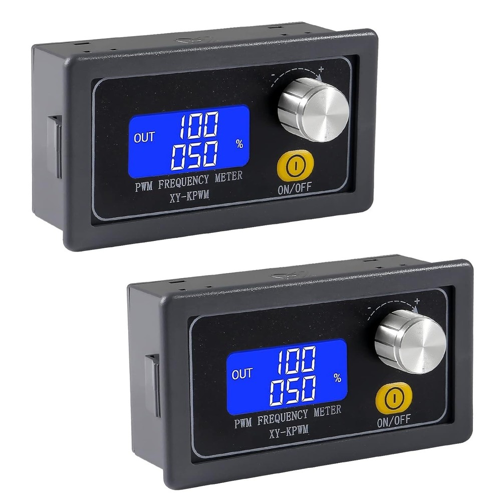 2pcs High Precision Frequency Signal Generator with Rotary Switch & LCD Display