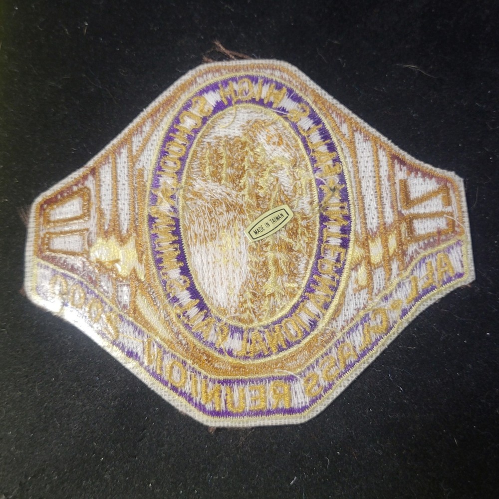 International Falls HS MN 2000 All Class Reunion Embroidered Jacket Patch Logo