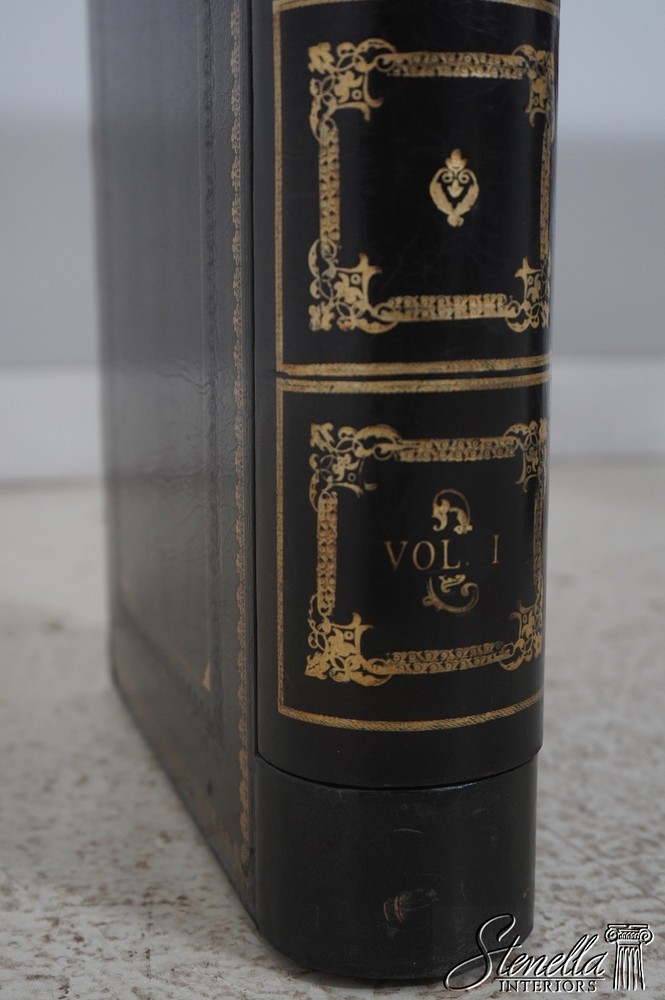 LF72134: MAITLAND SMITH Leather Wrapped 7 Drawer Console Sofa Table