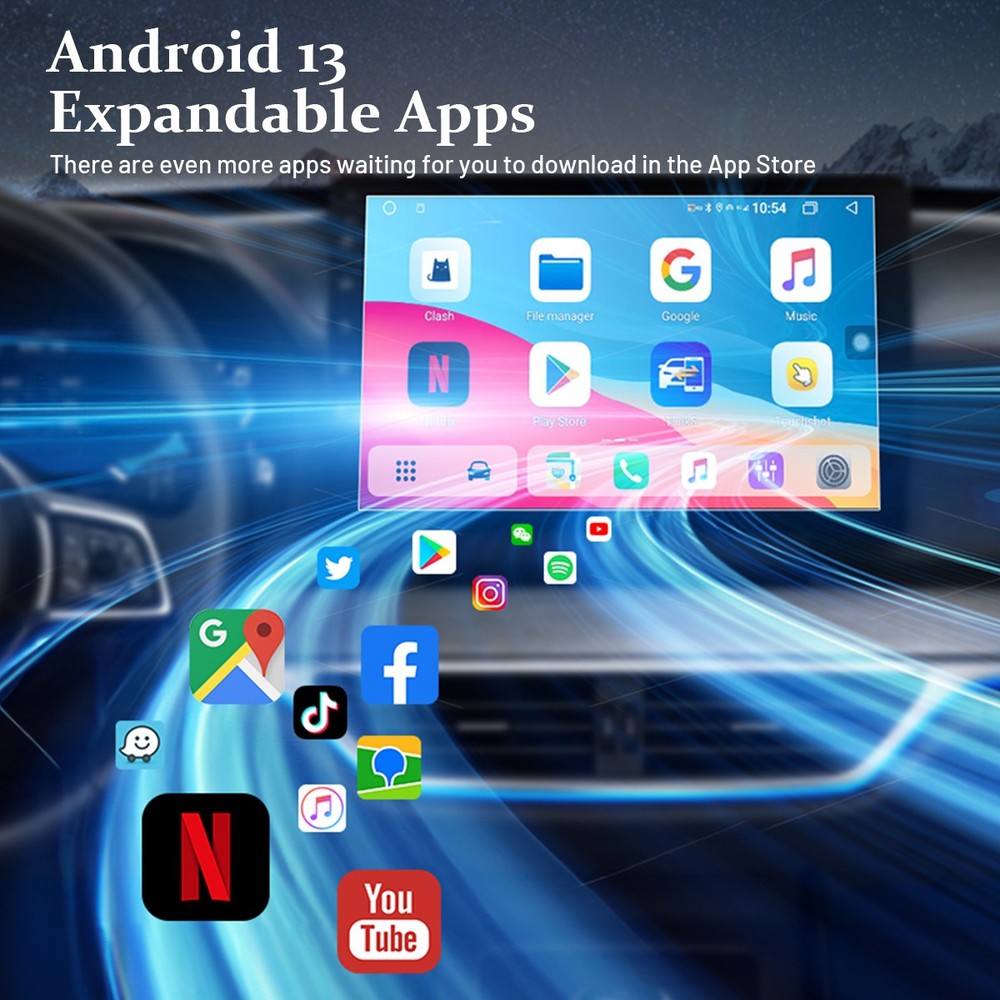 New Wireless CarPlay Android Auto Adapter w/ Android 13 System 4K HDMI Output