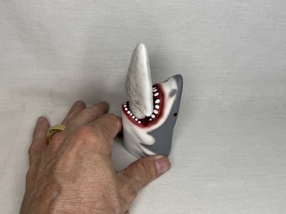 Jaws, Bruce Shark Tooth and Stand, Solid Resin, Display Plaque, Prop Replica