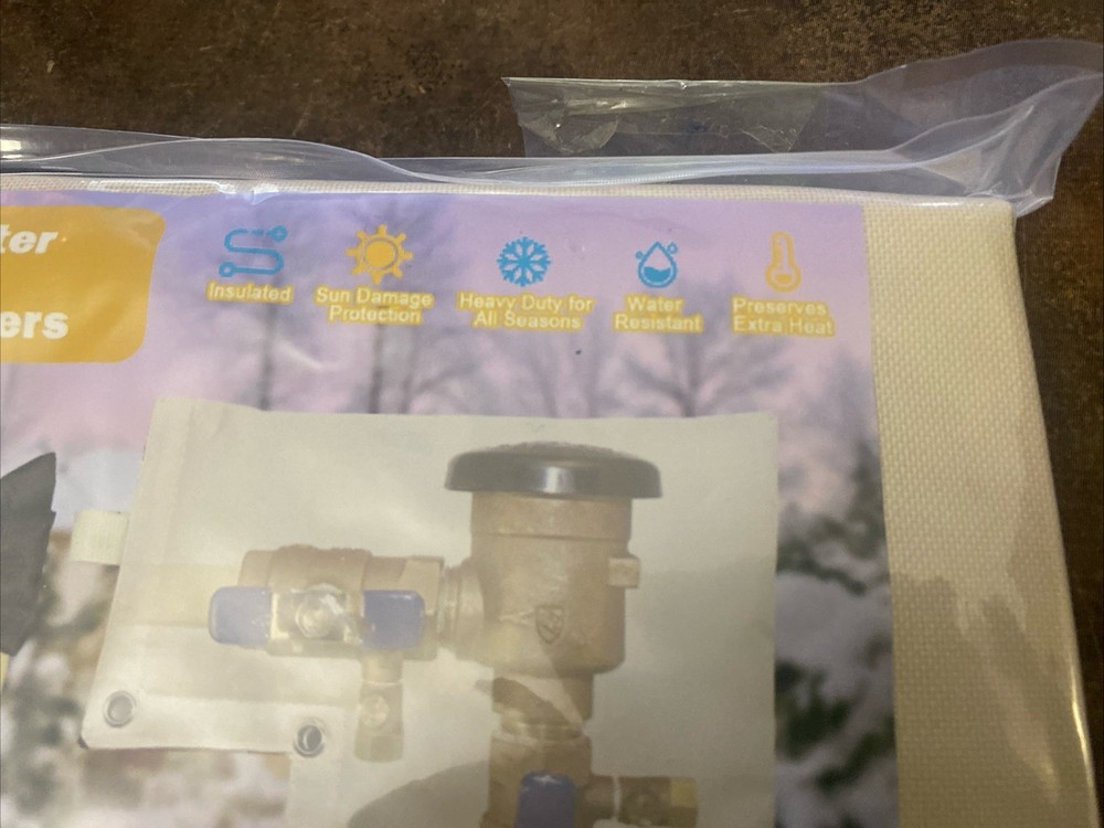 Backflow Preventer Insulation Cover With 2 Faucet Covers
