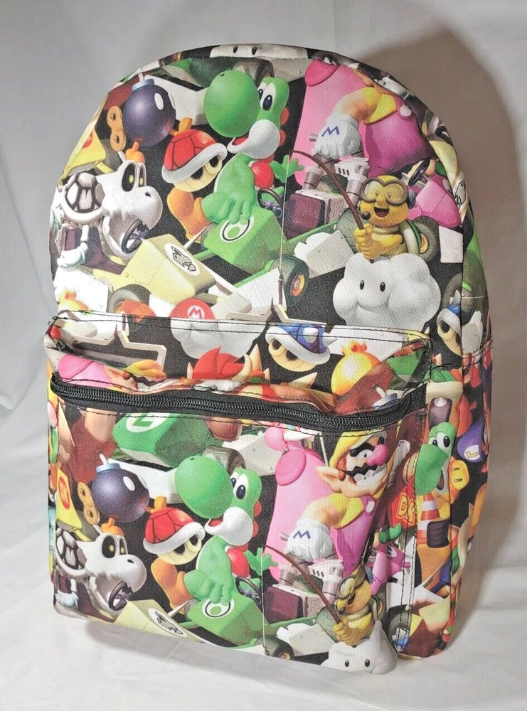 NINTENDO SUPER MARIO BACK PACK ZIPPERED POUCH
