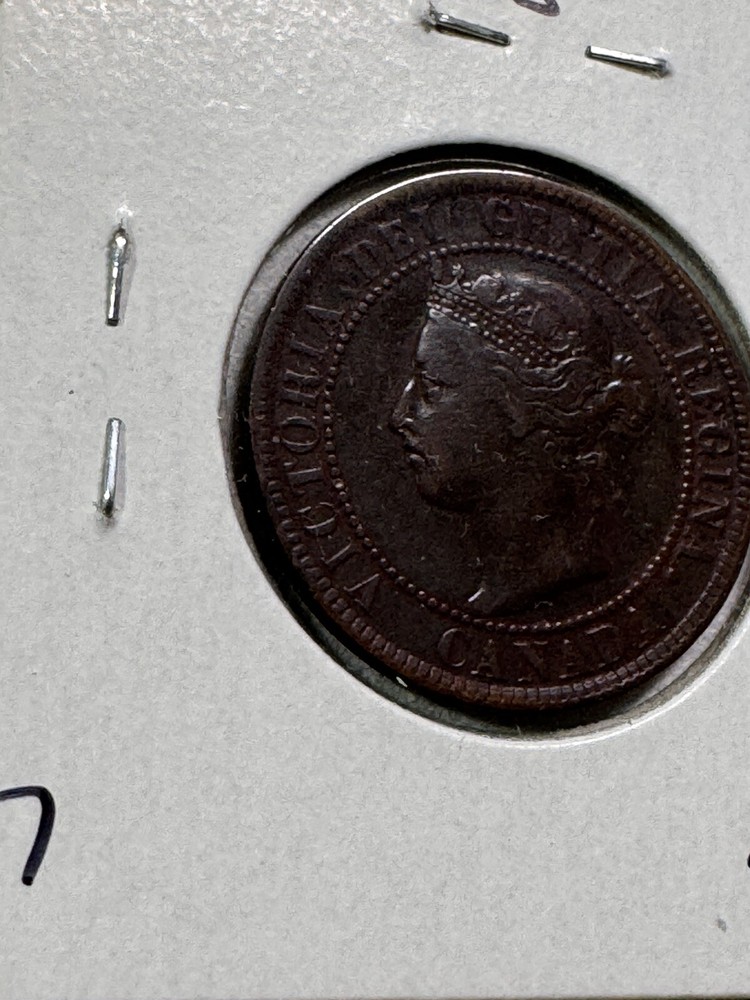 1893 Canada Large Cent Bronze Coin