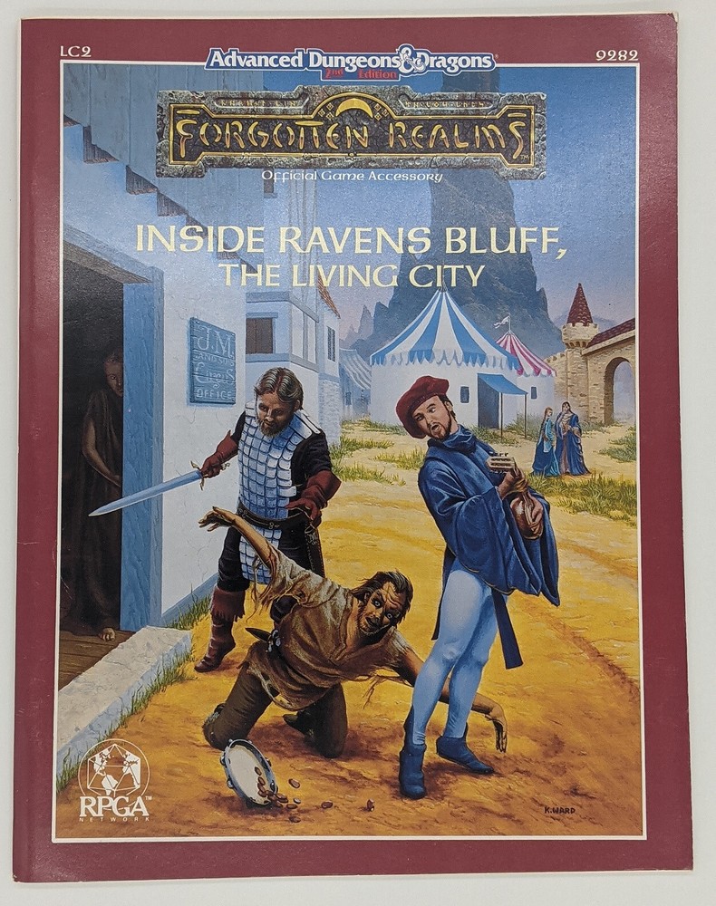 LC2 - Inside Raven's Bluff / AD&D 2nd ed / 1ST PRINT / VF+ / Never used