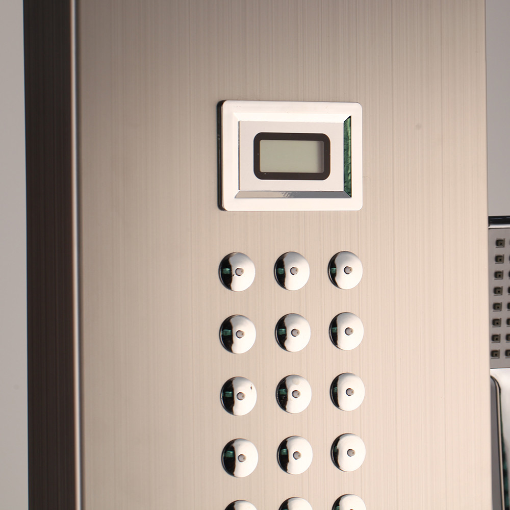 Bathroom Digital Shower Panel Waterfall Rainfall Shower Column Massage Jet Set