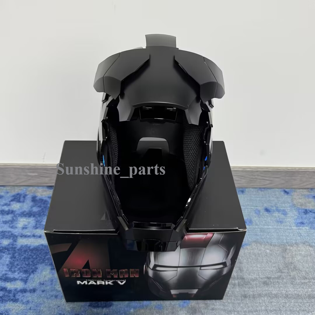 2025 Autoking Iron Man Black MK5 Helmet Electronic Wearable Voice-control Mask