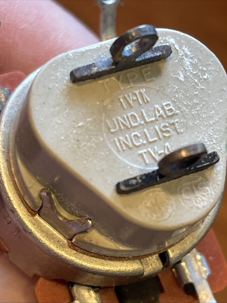 New Old Stock RCA Variable Resistor Push Pull Switch 50k Ohm Part # 119927