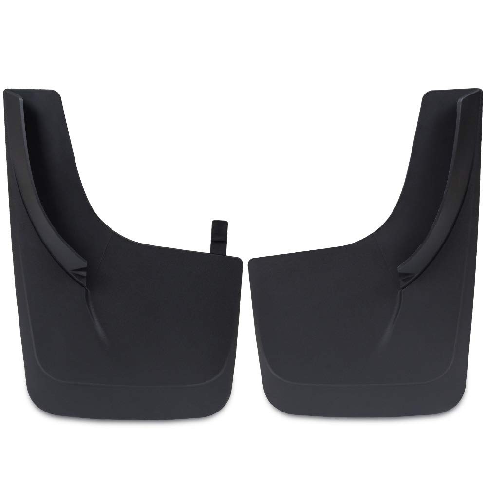 Splash Guards Mud Flaps for Pickup Trucks Front Rear with Hardware Black
