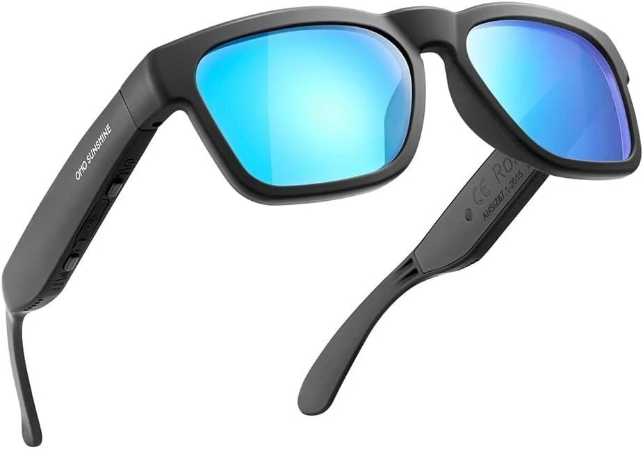 OhO Smart Glasses,Polarized Sunglasses with Bluetooth Speaker,Athletic/Outdoo...