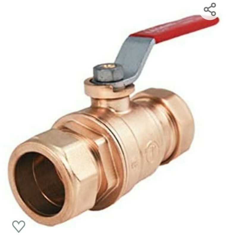 101-643NL 1/2" Compression End Ball Valve