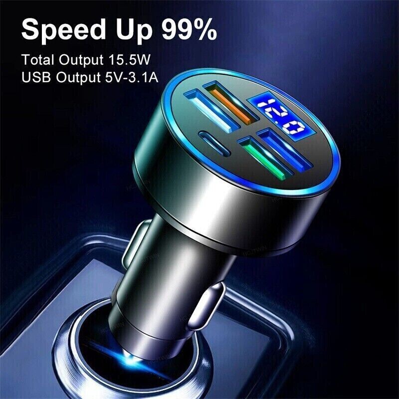 12V Digital LED Display Voltmeter Voltage Gauge Panel Meter For Car Motorcycle
