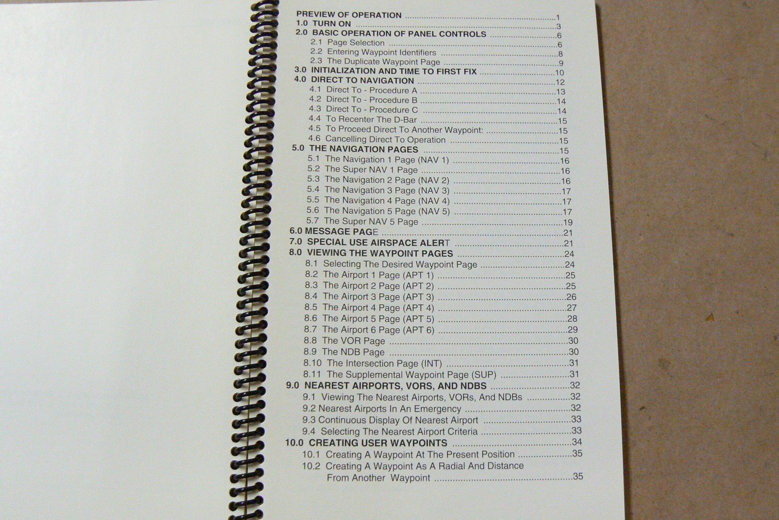 Bendix King KLN 90 GPS Abbreviated Operational Manual