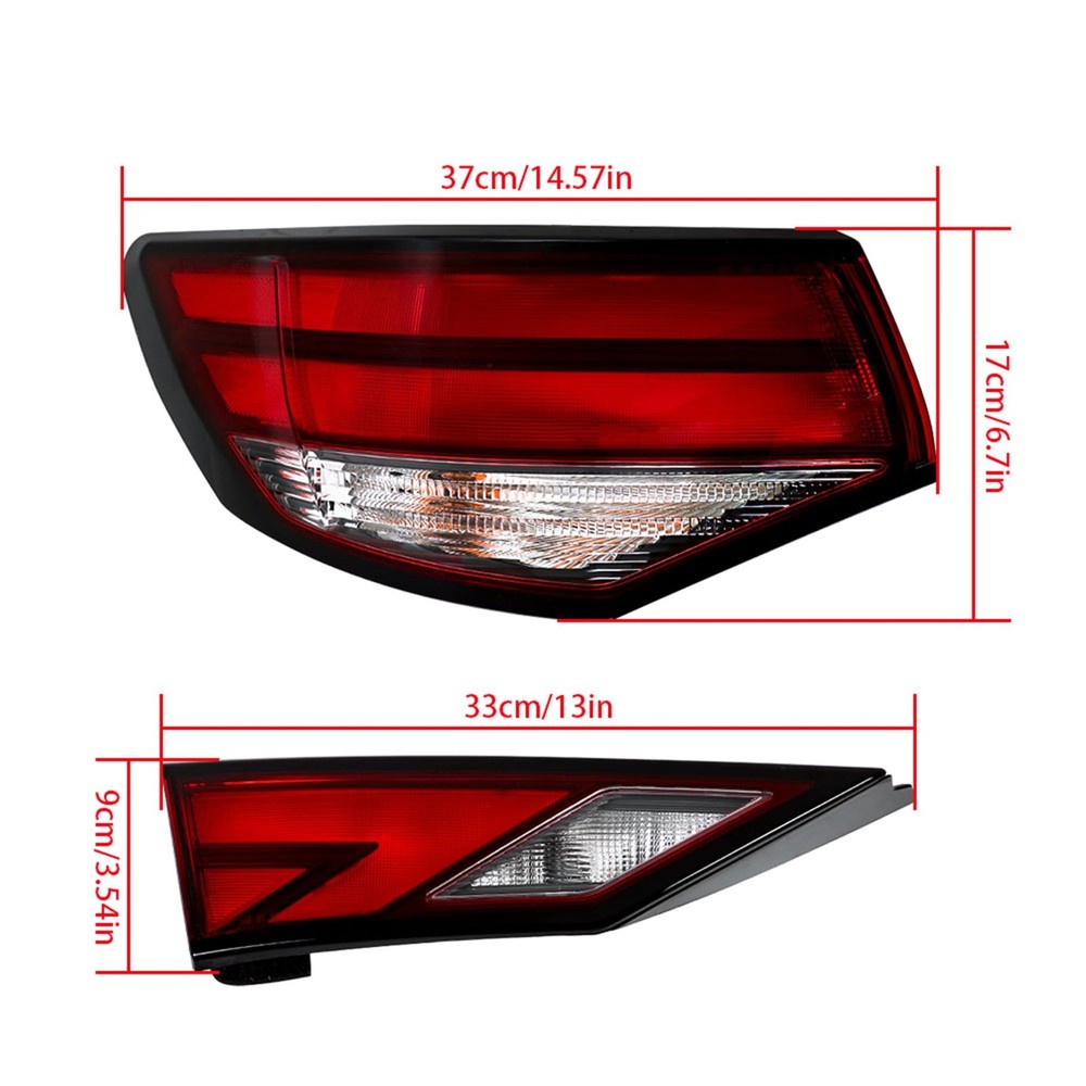 Right Inner Outer Side Tail Lamp Assembly for Sentra 2021-2023 RH