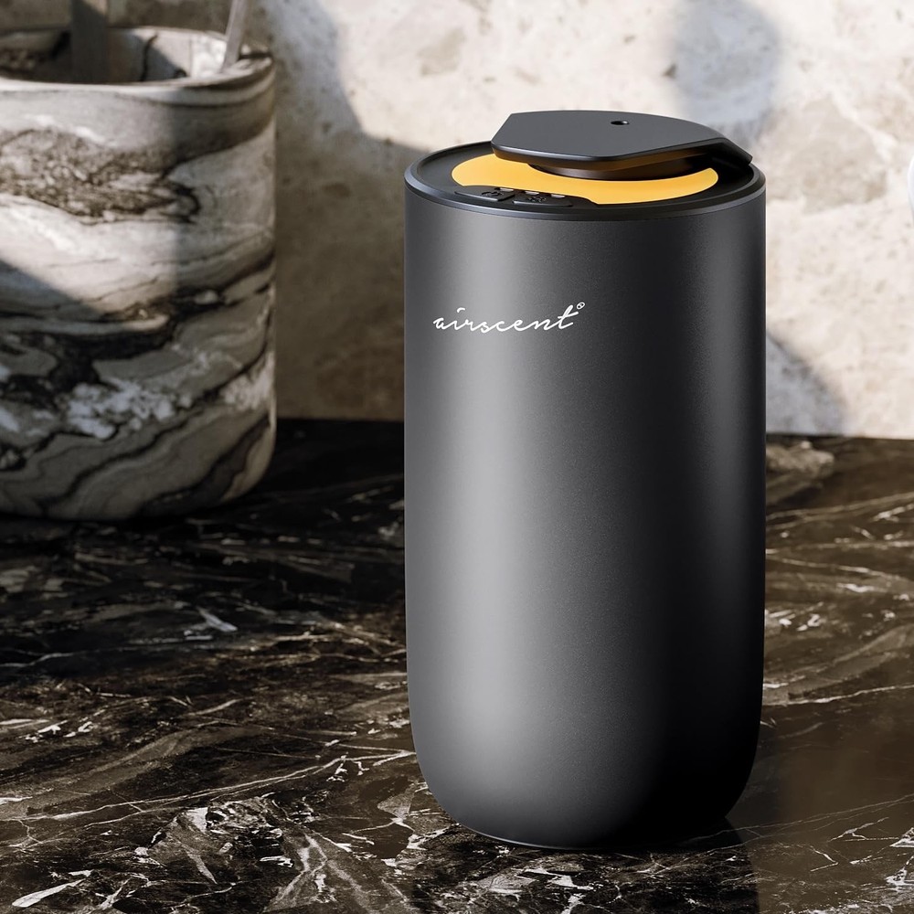 The AirScent Mini Waterless Diffuser for Homes, Small, Titanium Black
