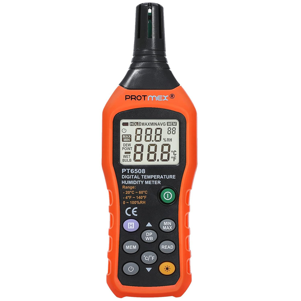 Protmex PT6508 Temperature Humidity Meter, Digital Thermometer Hygrometer Monito
