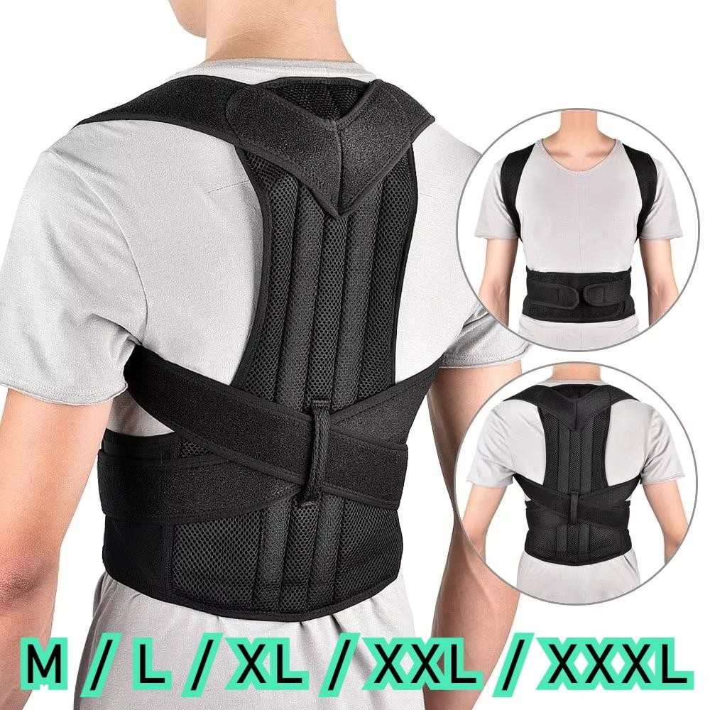 Reinforced Lumbar Posture Corrector Vest Adjustable Back Shoulder Support