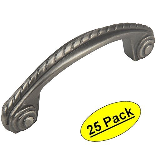 *25 Pack* Cosmas Cabinet Hardware Antique Silver Handles Pulls #4114AS
