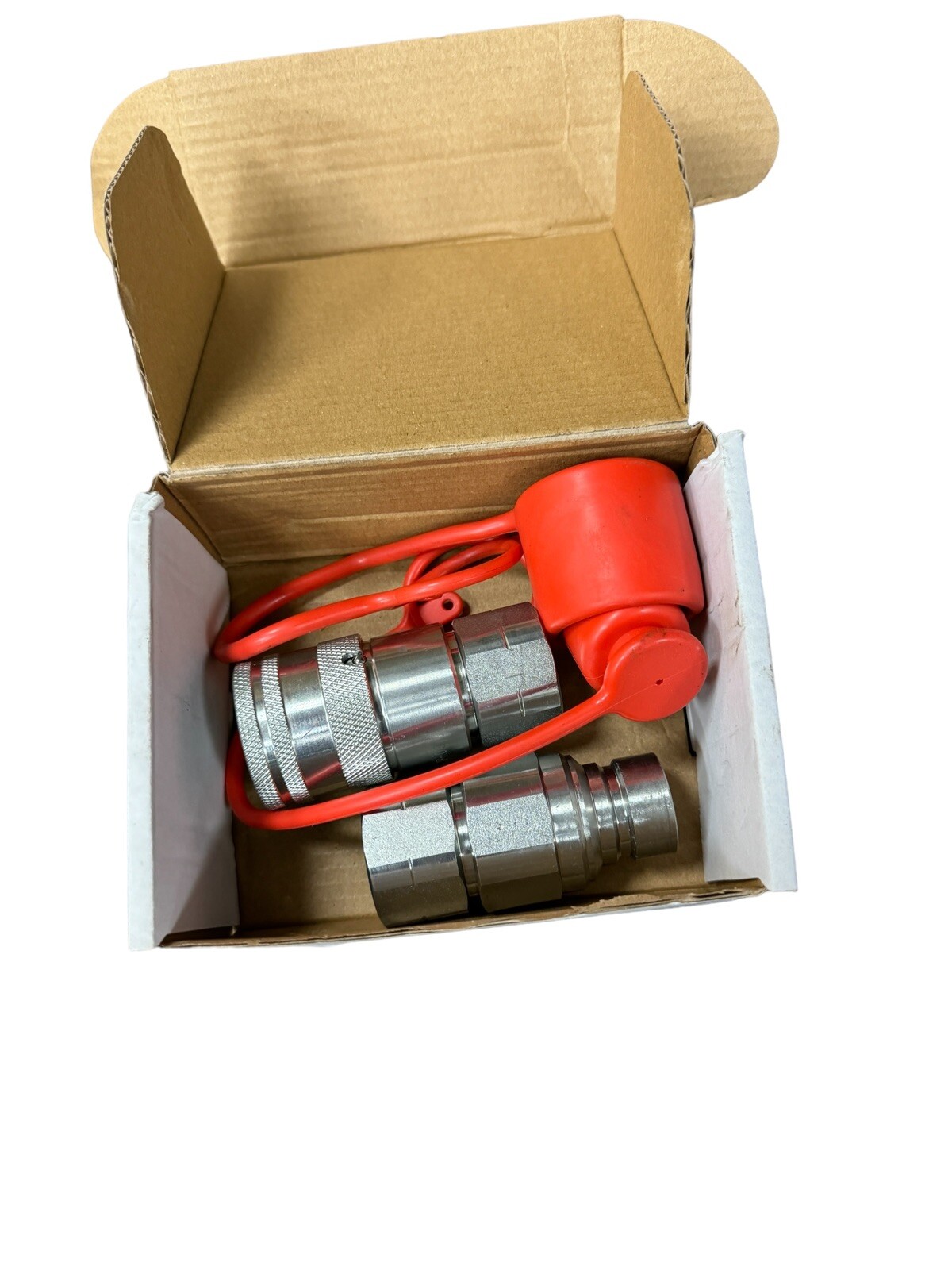 1/2 NPT Flat Face Hydraulic Quick Connect Coupler Coupling Set Skid Steer (SET)