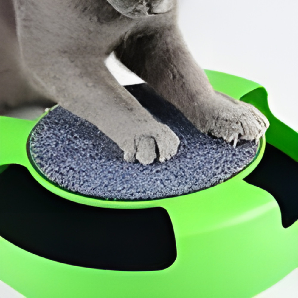 Smart Pet Exercise & Training Play Pad | Interactive Cat Toy 360° Rotating Mouse
