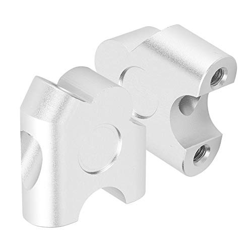 Universal Motorcycle Handlebar Riser 22mm Chrome 2-Pack - Adjustable Handlebar