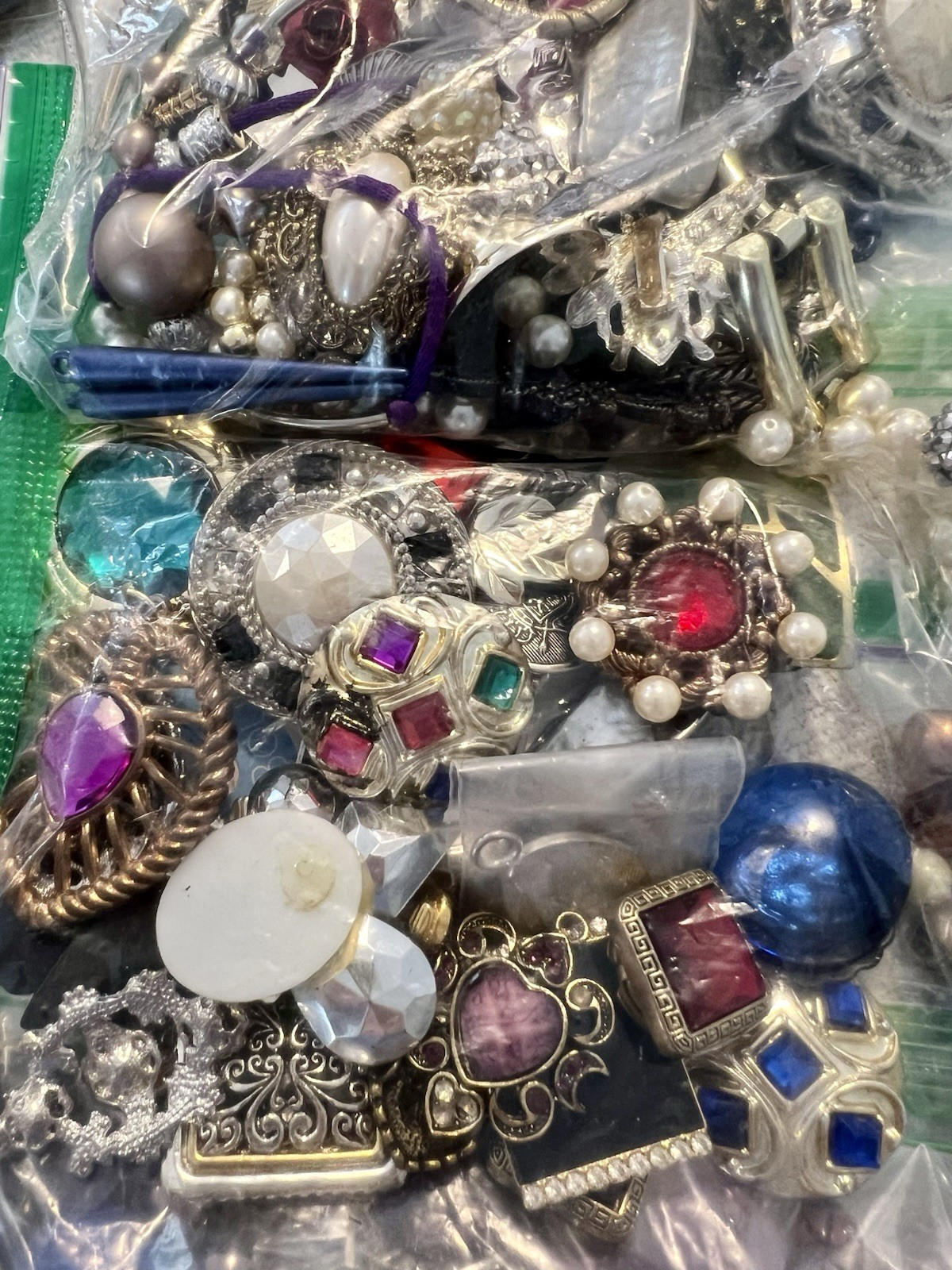 Jewelry Craft Lot 4 Lbs Broken Junk Repurpose Upcycle - Vintage To Now