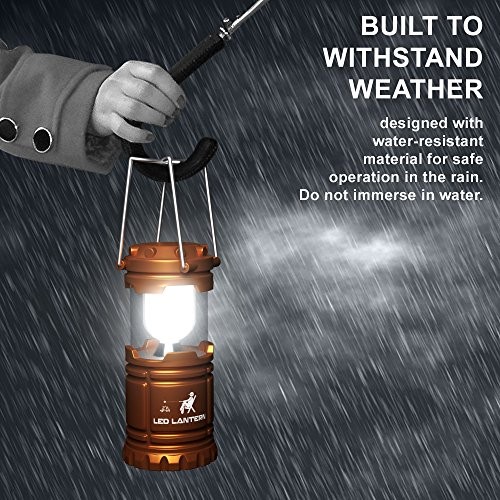 Lanterns Battery Powered LED - Camping Lantern Emergency 4 PACK Multicolored