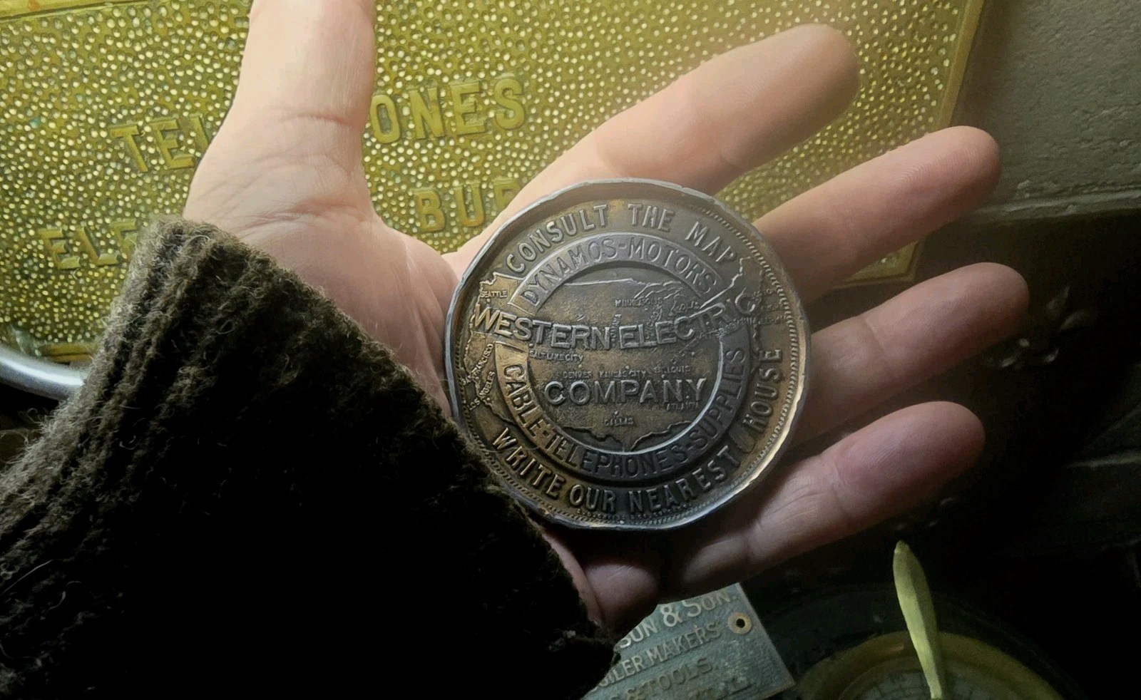 S.D. CHILD'S Chicago Antique Western Electric Company Dynamo Advertising