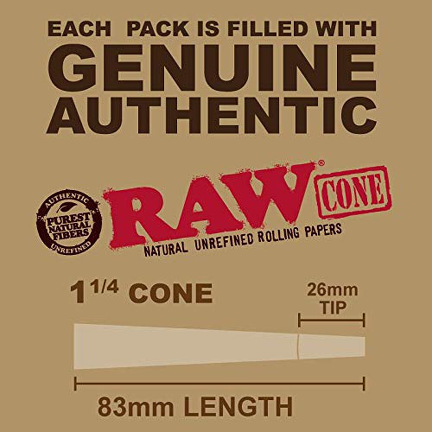 RAW Cones Classic 1 1/4 Size | 1000 Cone Bulk Box - Free Shipping USA