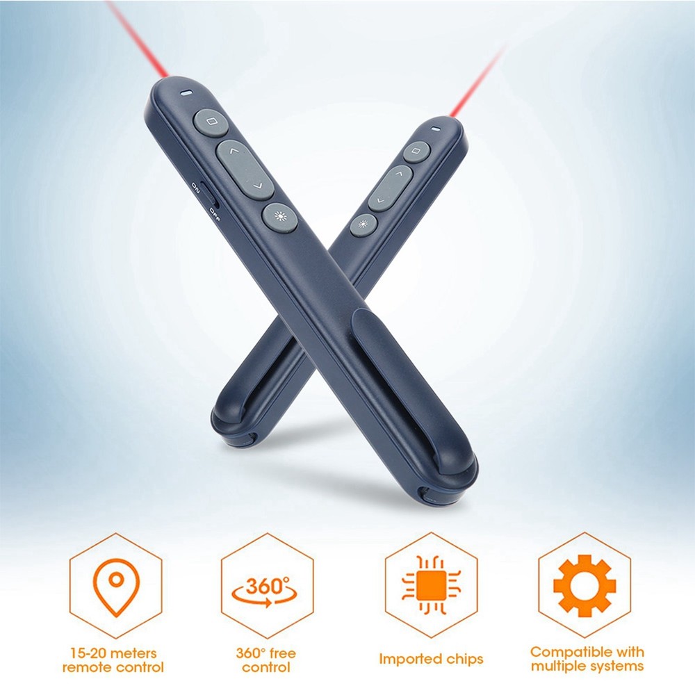 Wireless Presenter Power Point Mouse Clicker Pointer Presentation Remote Fit