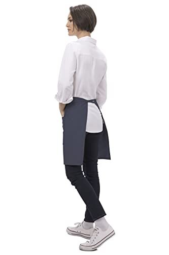 Unisex Half Bistro Server Apron One Size Navy