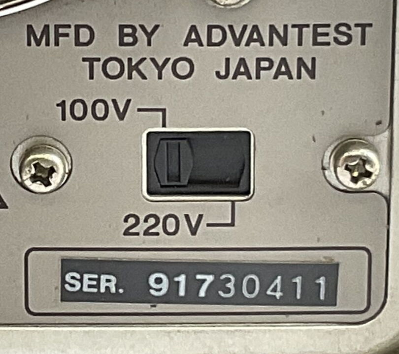 Advantest R3361B Spectrum Analyzer 9Khz-2.6Ghz - TESTED